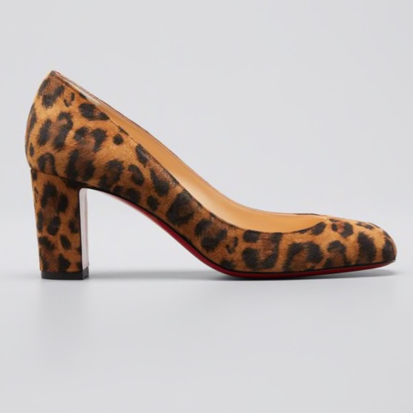leopard red bottom shoes
